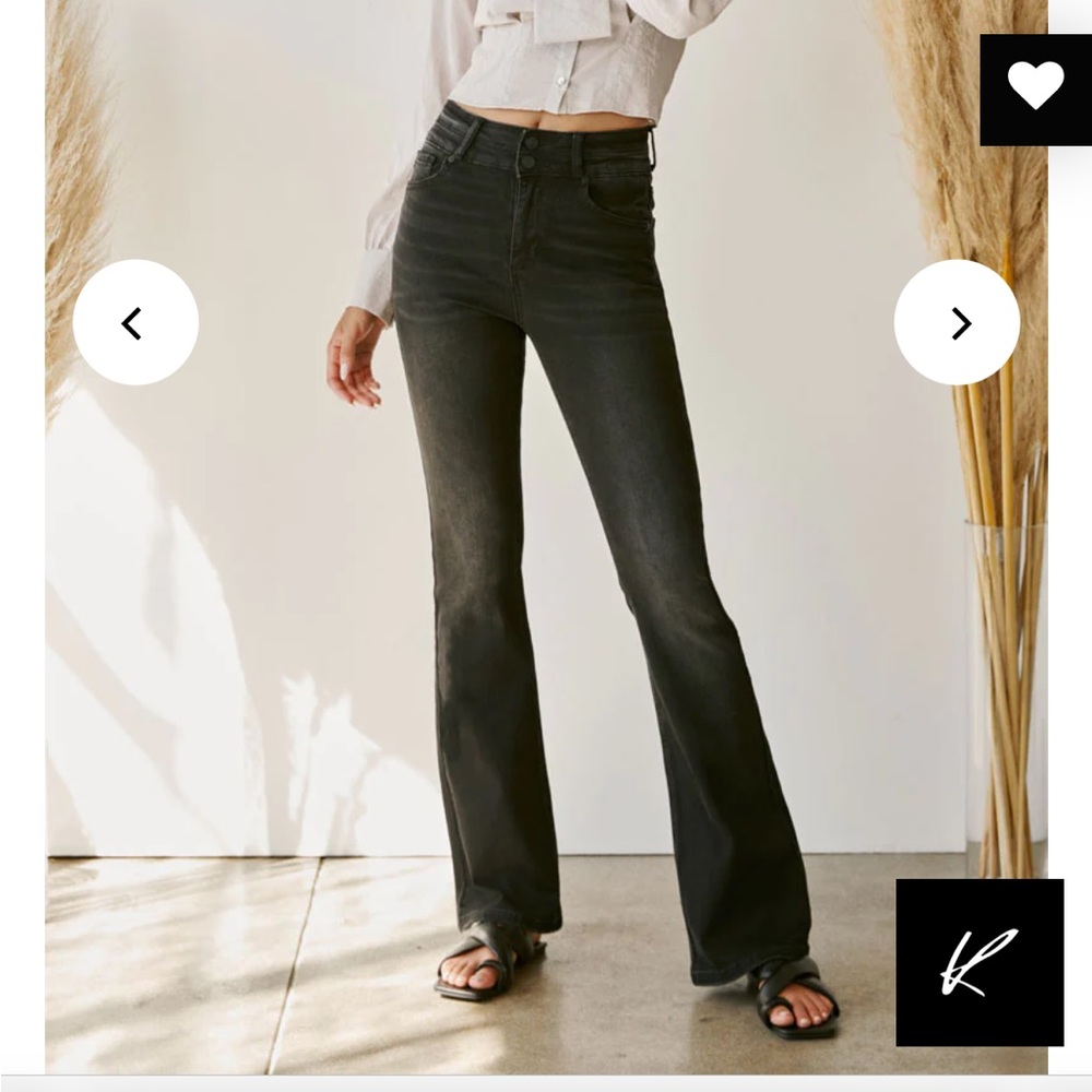 Kancan bootcut/flare black jeans
